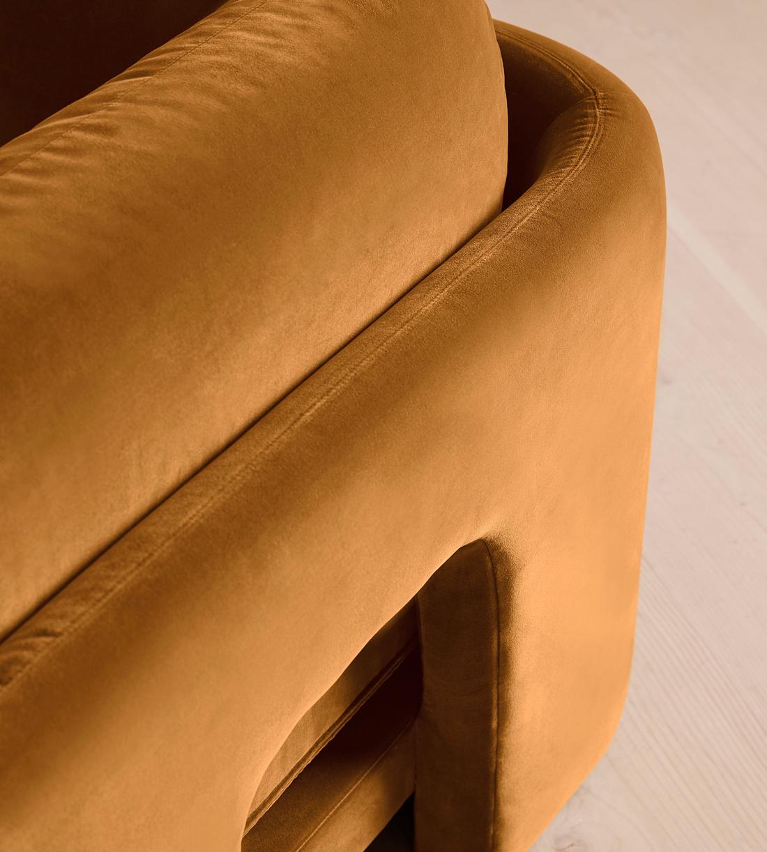 Odell Modular Sofa - Three Seater - Velvet - Mustard - Images - Image 6