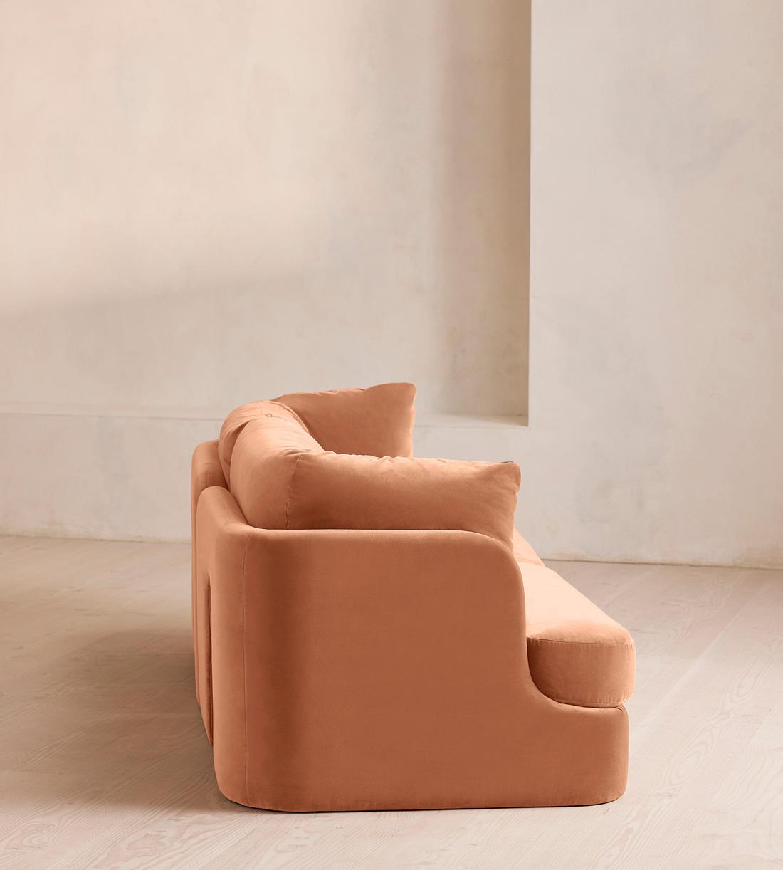 Odell Modular Sofa - Three Seater - Velvet - Antique Rose - Images - Image 3