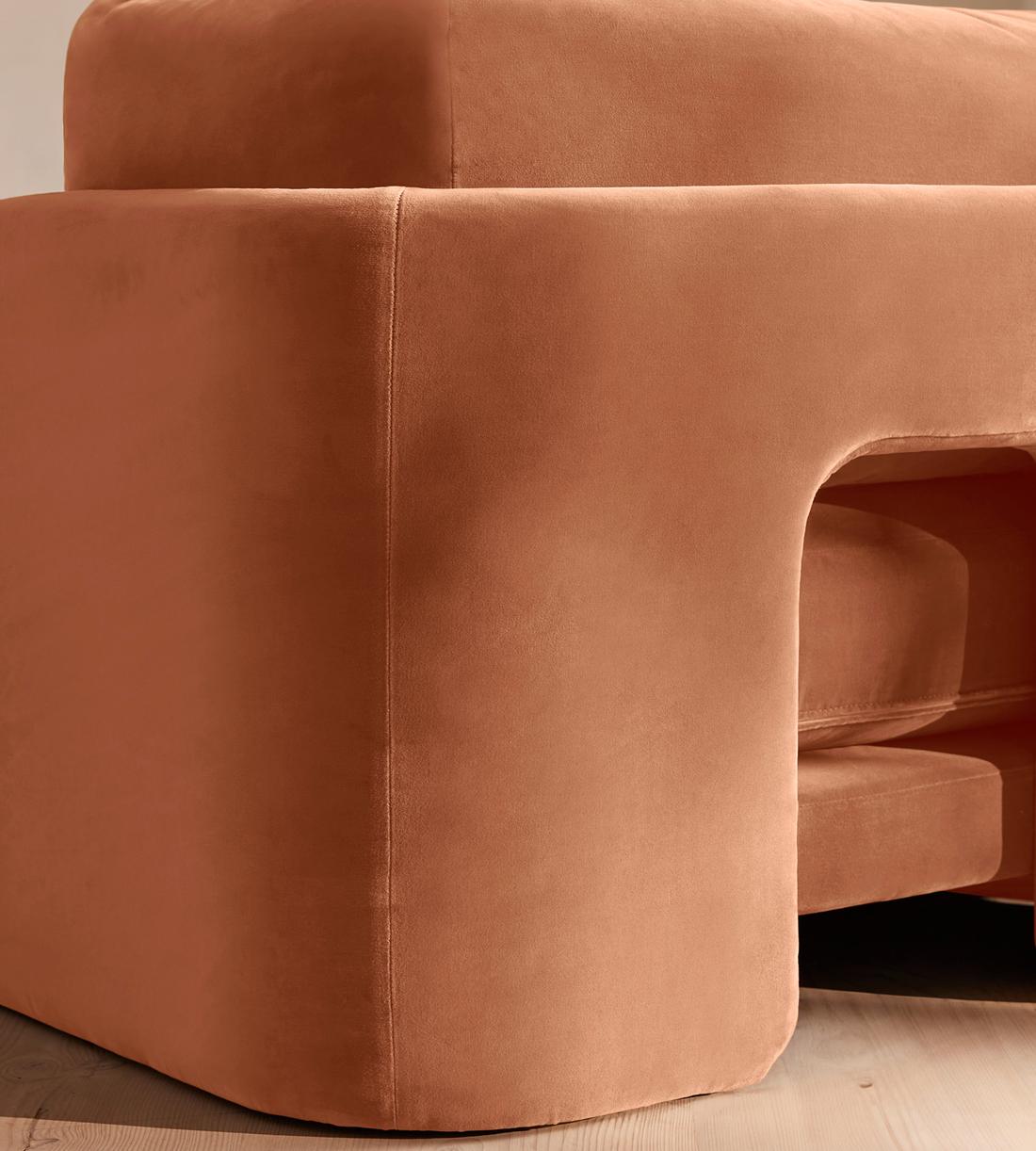 Odell Modular Sofa - Three Seater - Velvet - Antique Rose - Images - Image 8