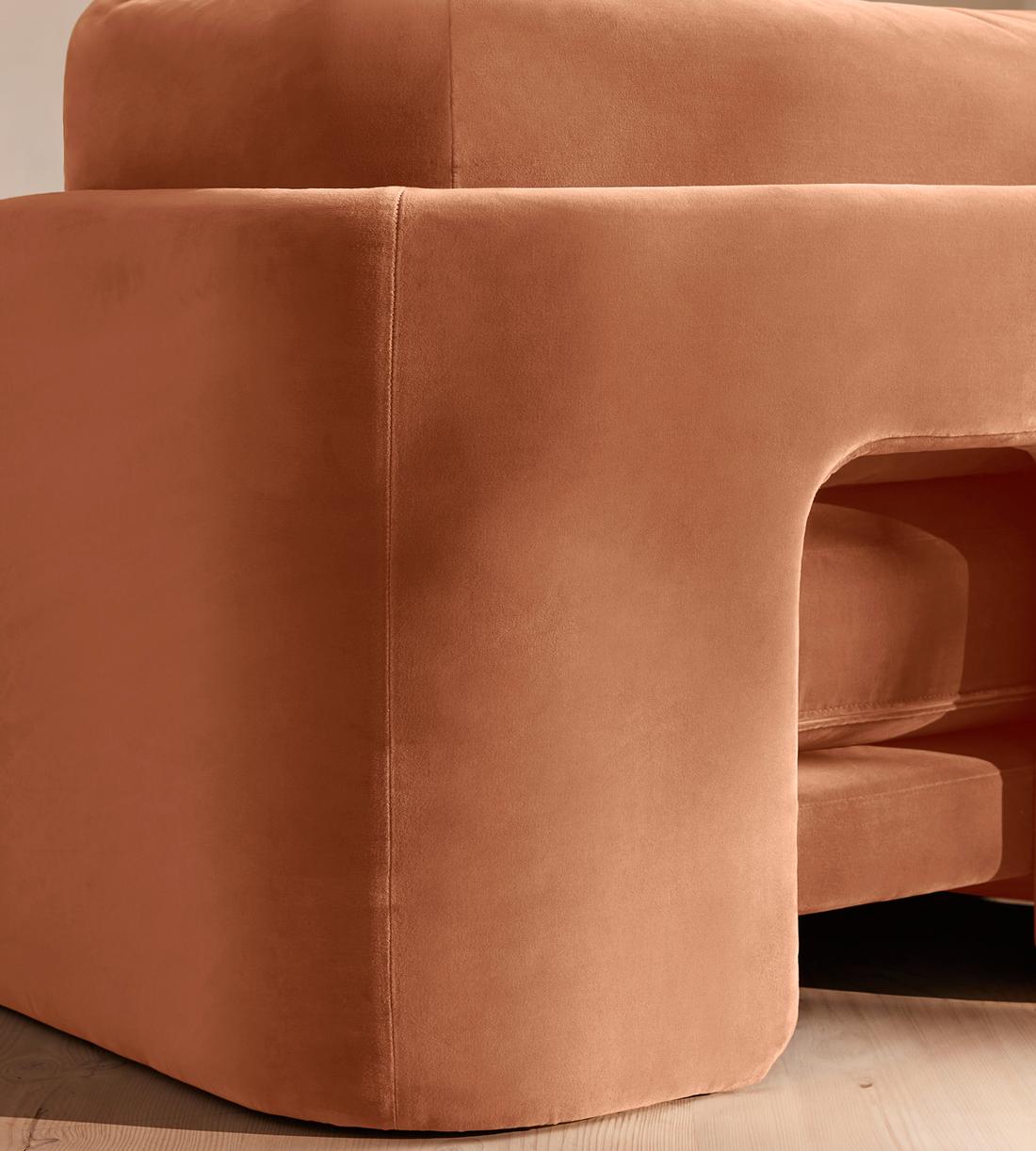 Odell Modular Sofa - Corner Sofa - Velvet - Antique Rose - Images - Image 7