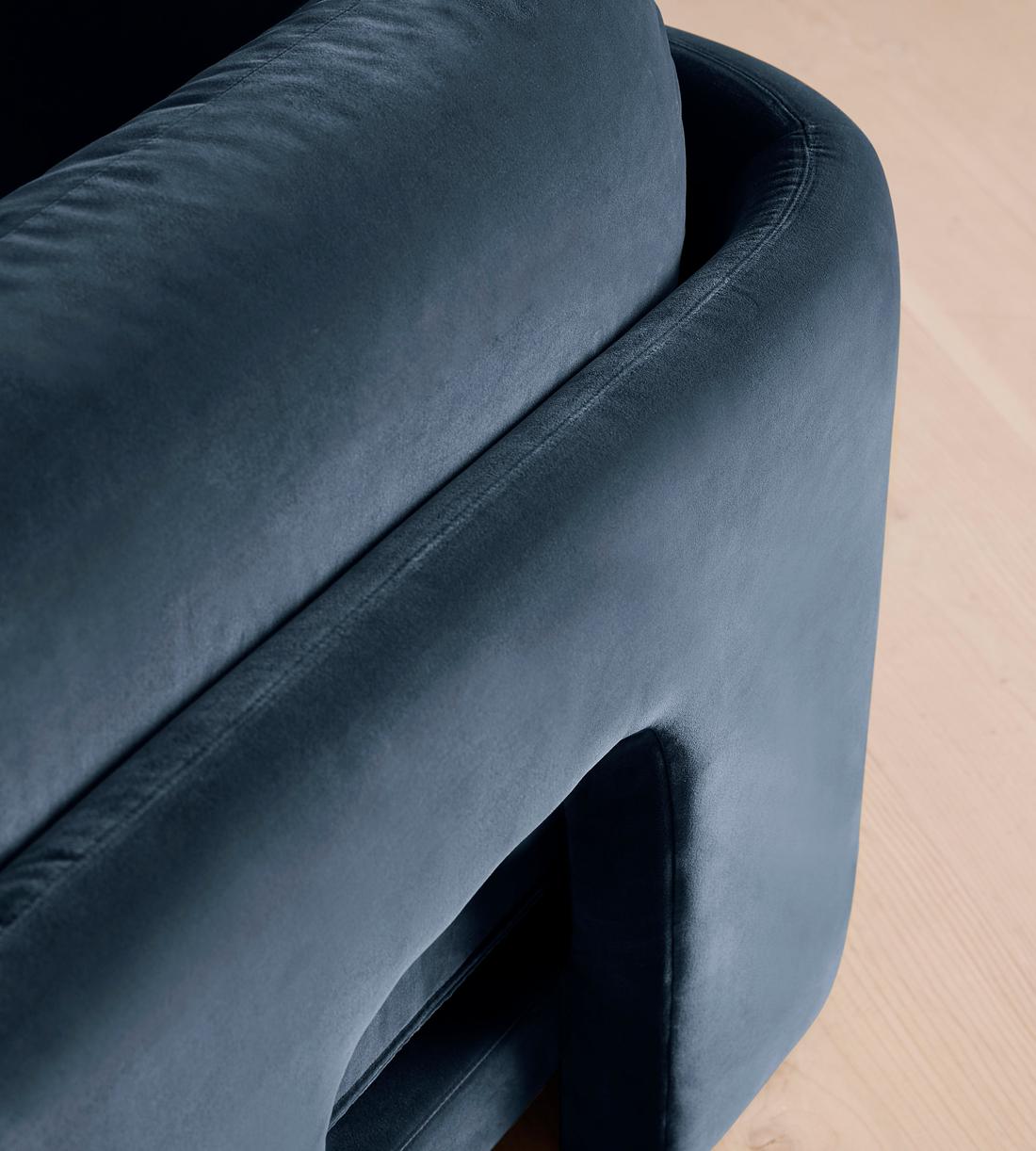 Odell Modular Sofa - Three Seater - Velvet - Royal Blue - Images - Image 6