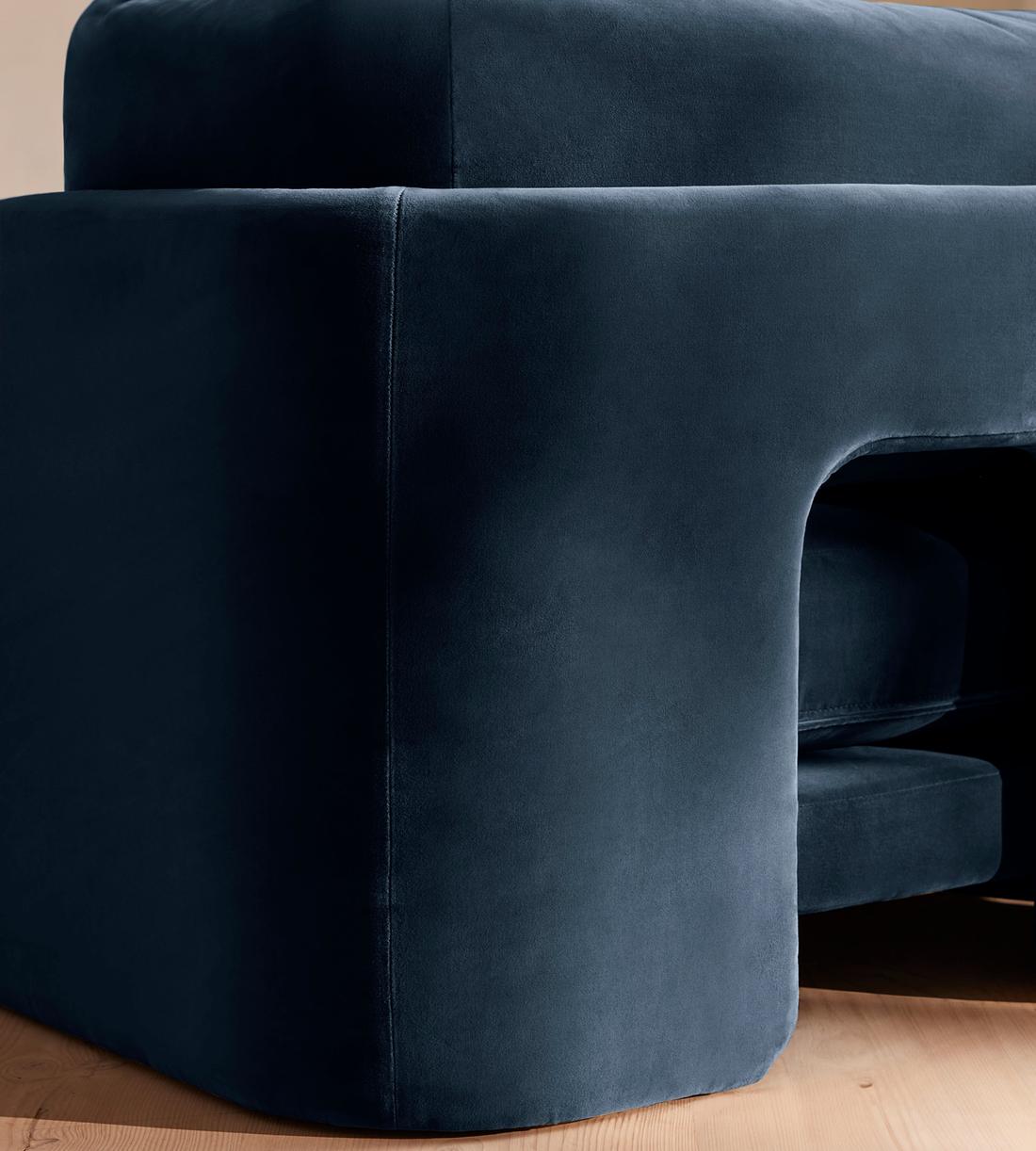 Odell Modular Sofa - Three Seater - Velvet - Royal Blue - Images - Image 8