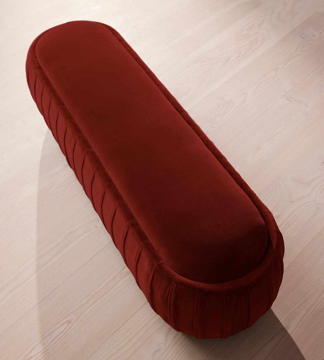 Vivienne Bench - Velvet - Rust - Images - Image 5