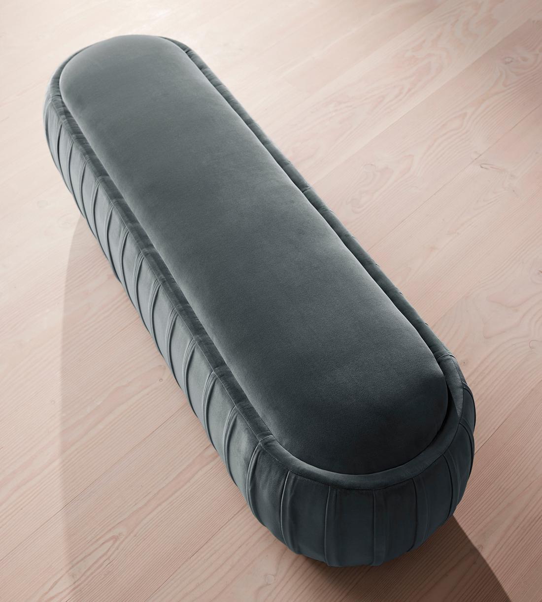Vivienne Bench - Velvet - Grey Blue - US - Images - Image 5