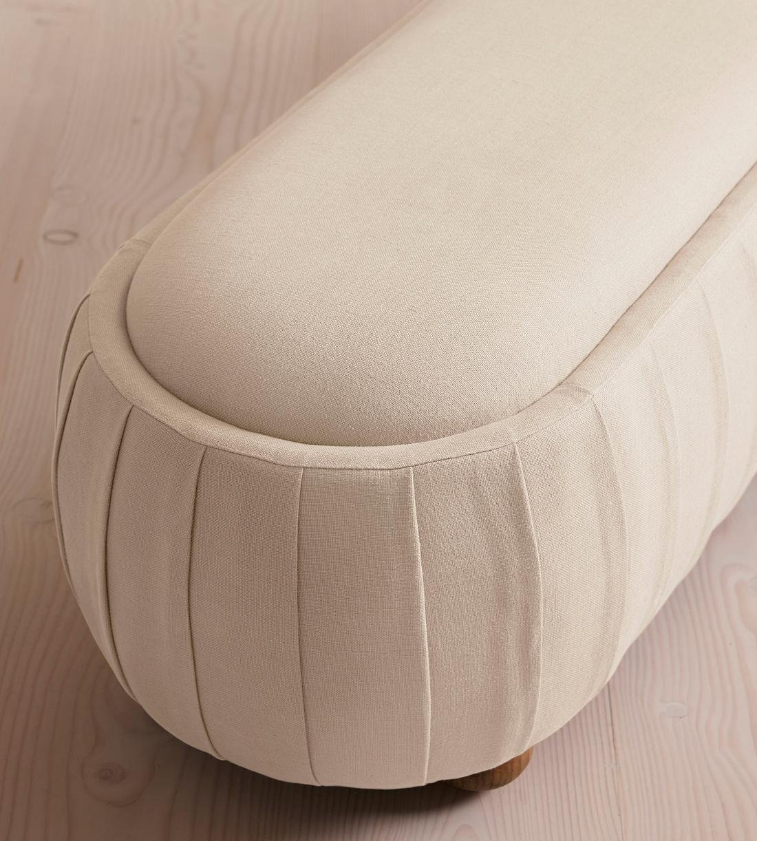 Vivienne Bench - Linen - Bisque - Images - Image 4