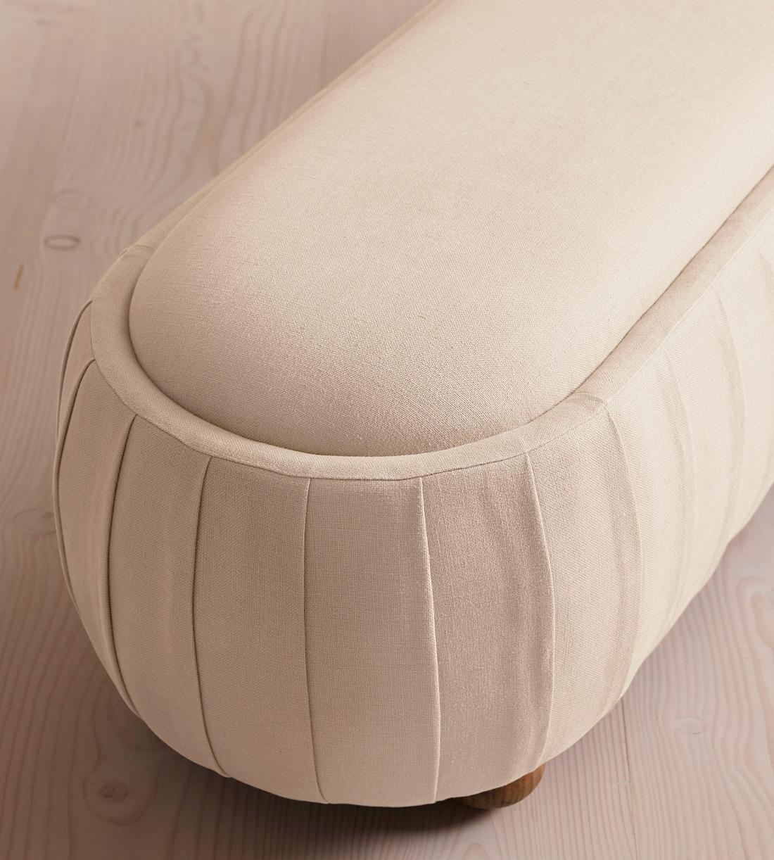 Vivienne Bench - Linen - Bisque - US - Images - Image 4