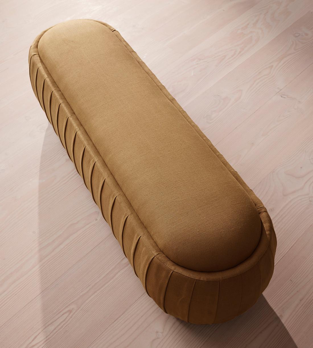 Vivienne Bench - Linen - Ochre - US - Images - Image 5