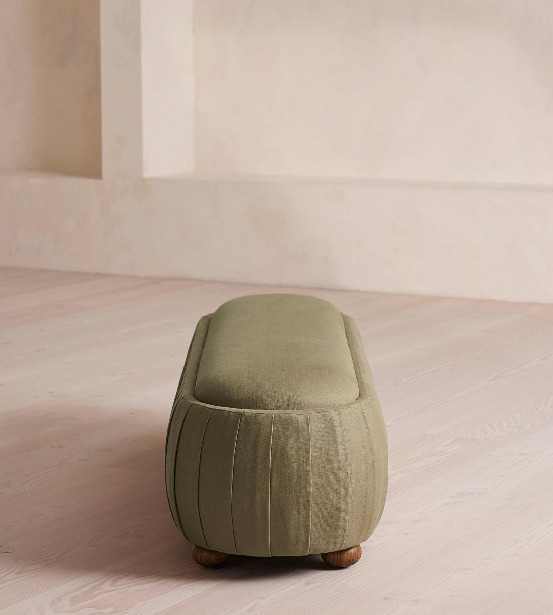 Vivienne Bench - Linen - Sage - Images - Image 3