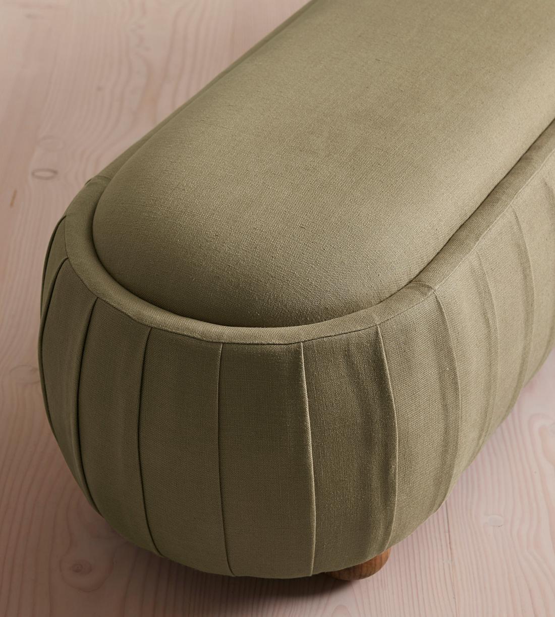 Vivienne Bench - Linen - Sage - US - Images - Image 4
