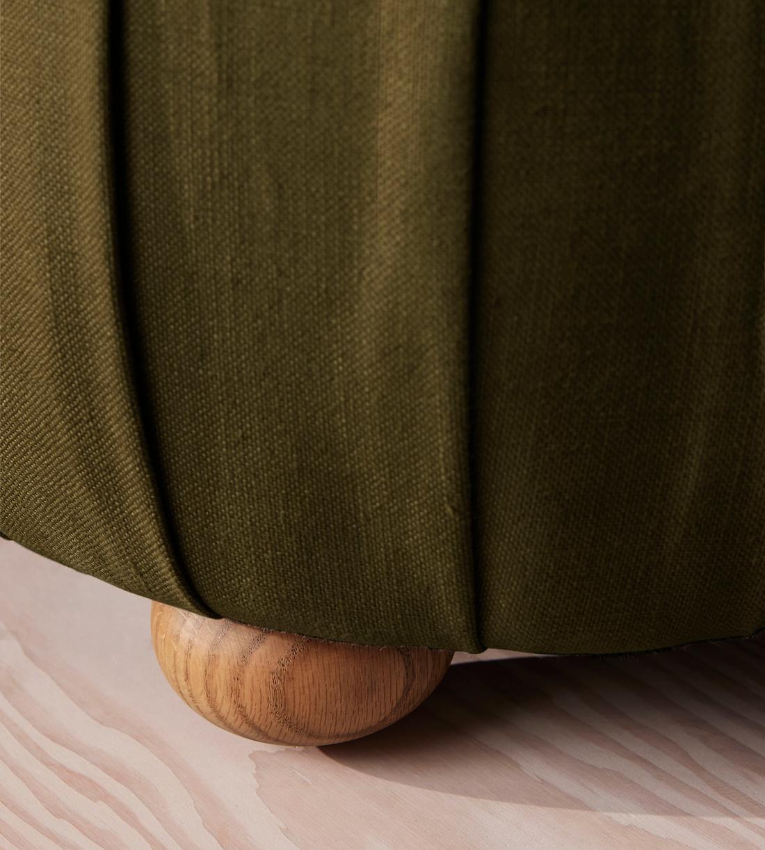 Vivienne Bench - Linen - Olive - US - Images - Image 6
