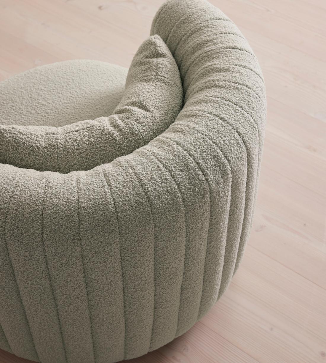 Vivienne Armchair - Textured Wool Boucle - Pistachio - US - Images - Image 5