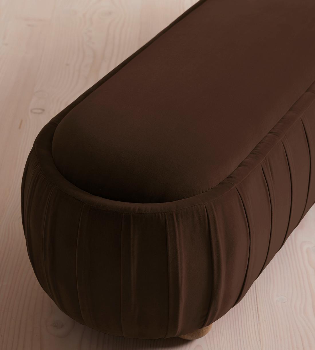 Vivienne Bench - Velvet - Chocolate - US - Images - Image 4