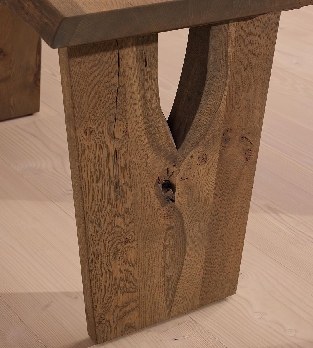 Calne Desk - Aged Oak - 140cm - Images - Image 8