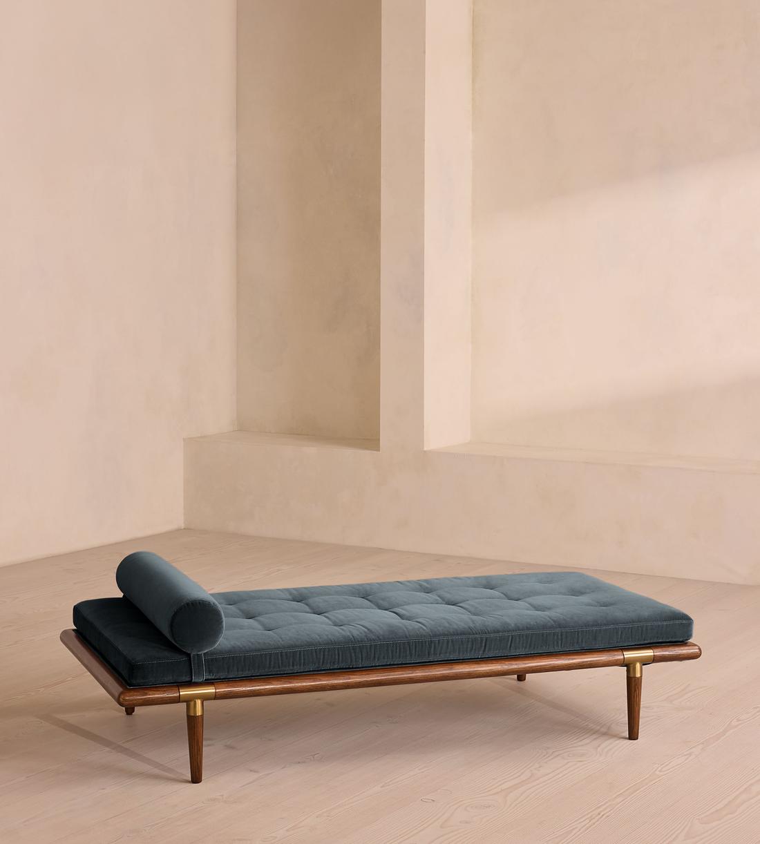 Theodore Daybed - Grey Blue Velvet - Listing - Image 1
