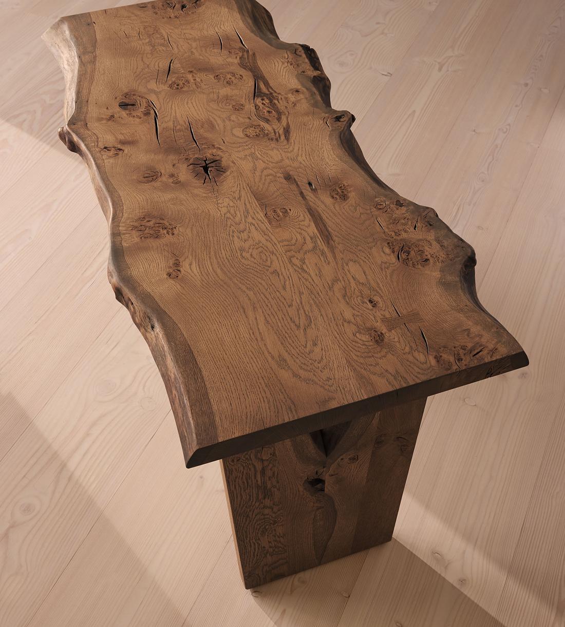 Calne Desk - Dark Oak - Grommet - Left - 190cm - Images - Image 7
