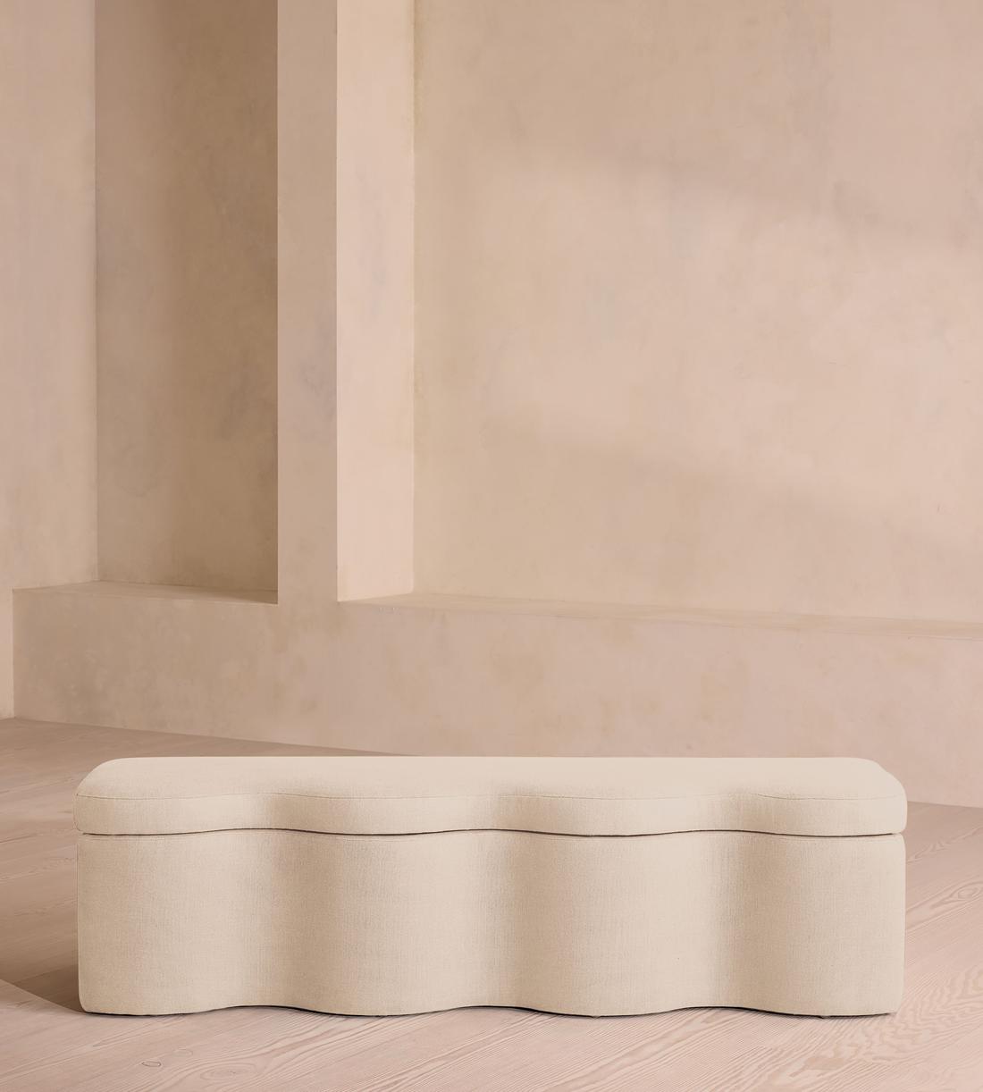Eli Storage Bench - Linen - Bisque - US - Listing - Image 2