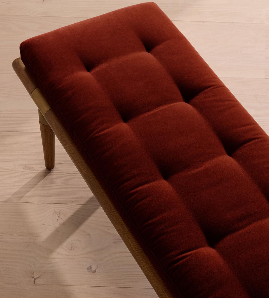 Theodore Bench - Rust Velvet - US - Images - Image 5