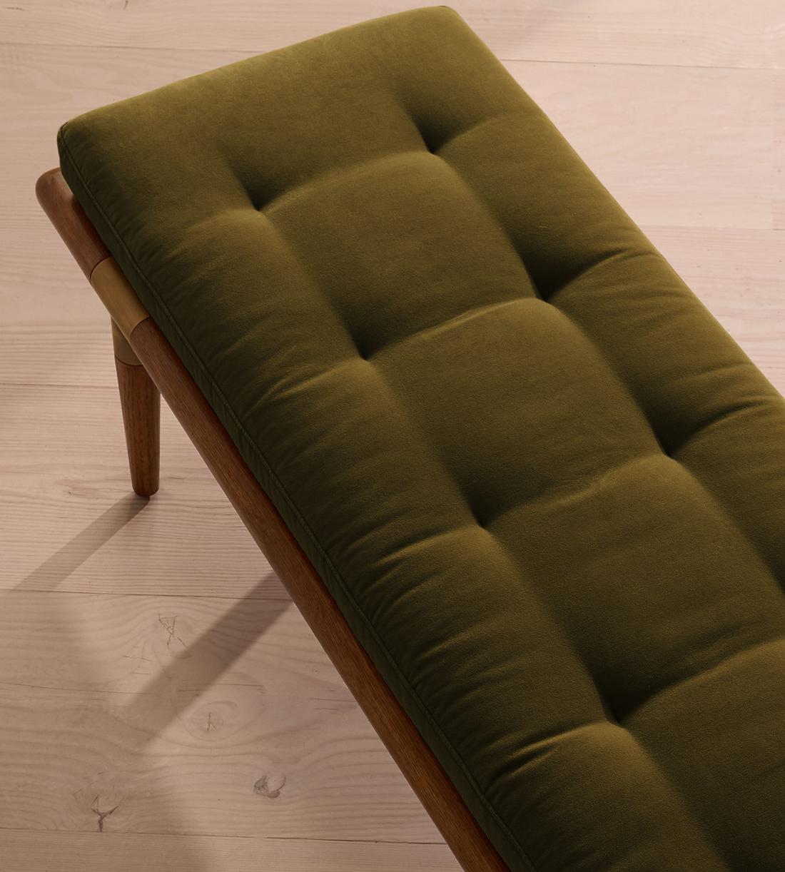 Theodore Bench - Olive Velvet - US - Images - Image 5