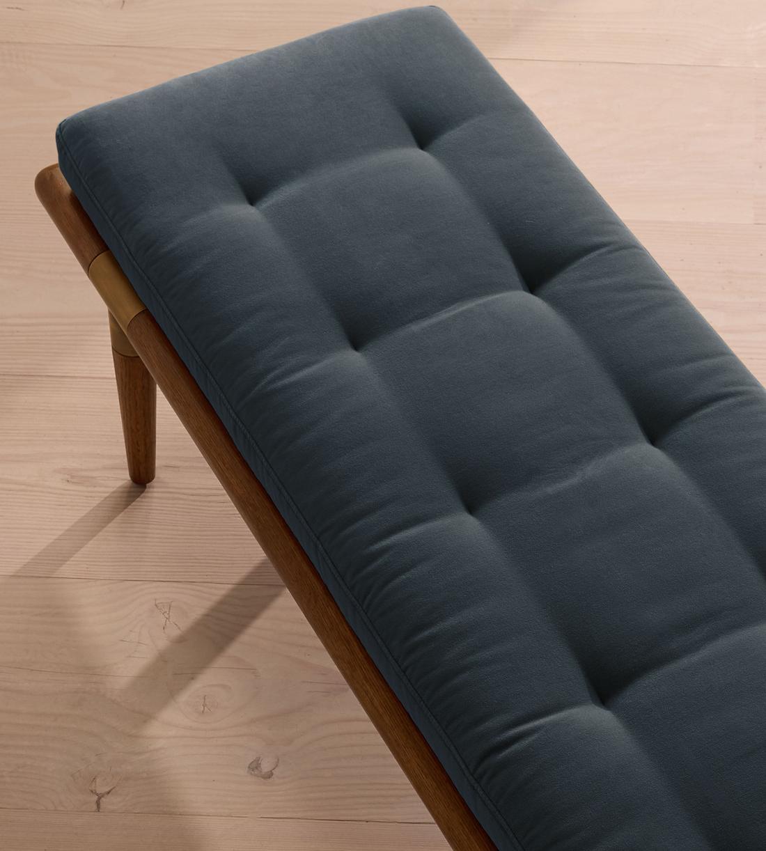 Theodore Bench - Grey Blue Velvet - US - Images - Image 5
