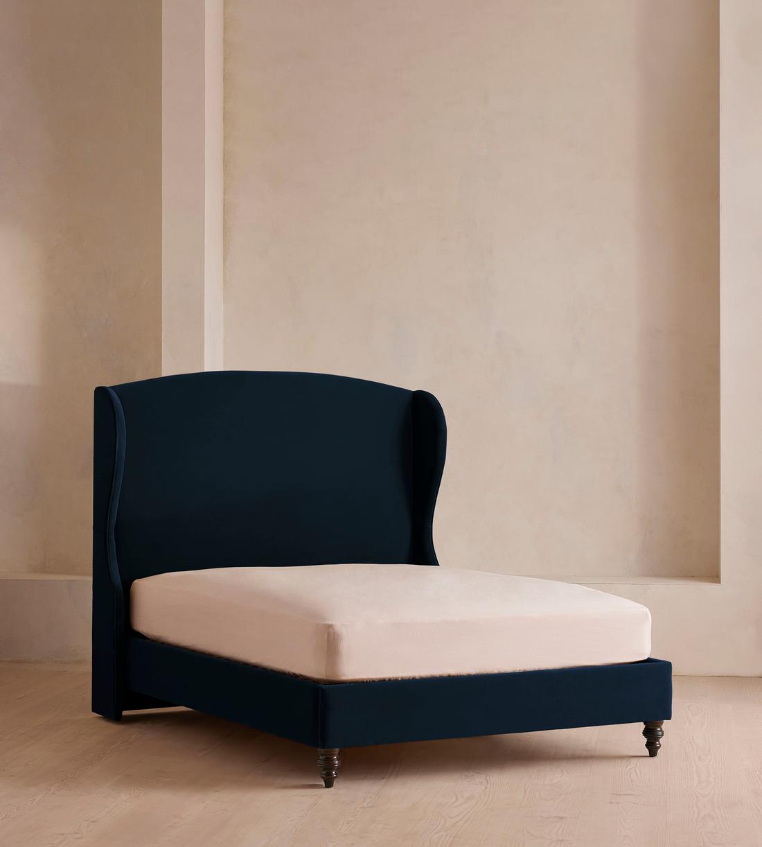 Rivas Bed - King - Velvet - Royal Blue - Listing - Image 1