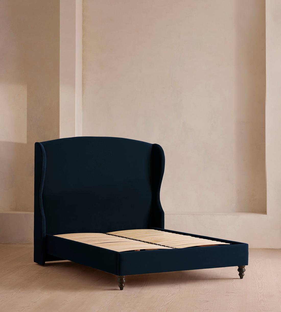 Rivas Bed - King - Velvet - Royal Blue - Images - Image 3