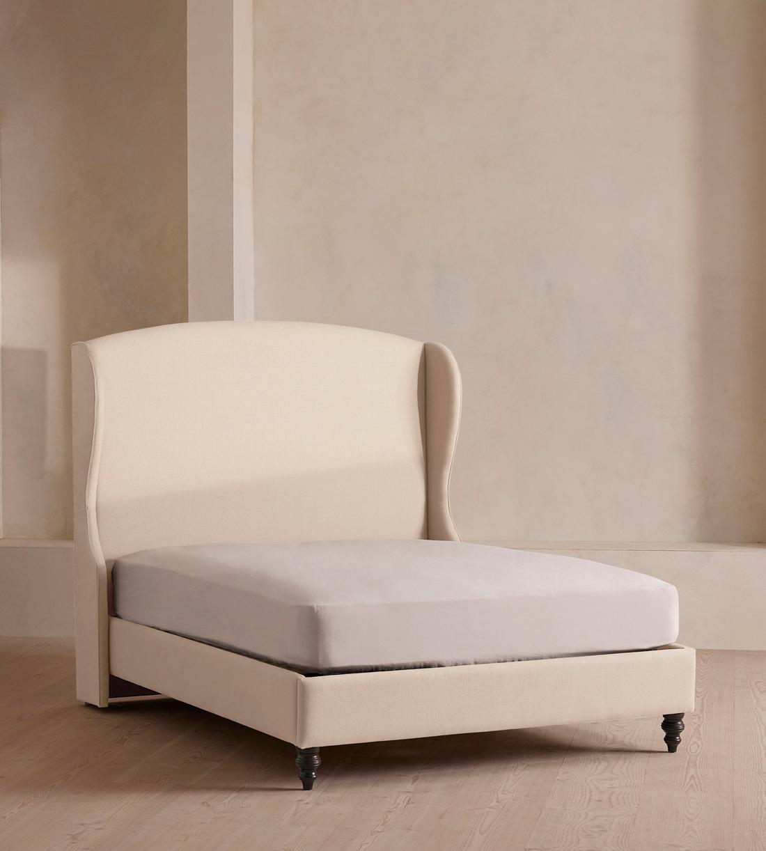 Rivas Bed - King - Linen - Bisque - Listing - Image 1