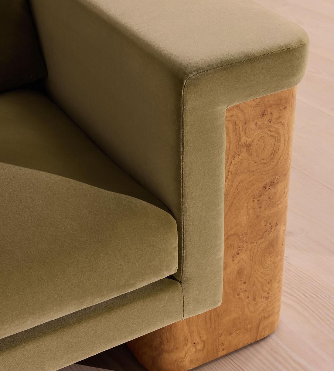 Linden Sofa - Three Seater - Velvet - Lichen - US - Images - Image 7