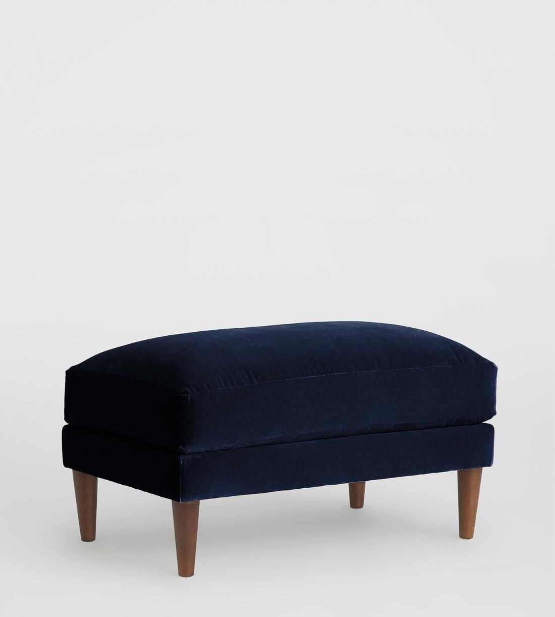 Reya Ottoman Velvet - Navy - Listing - Image 2