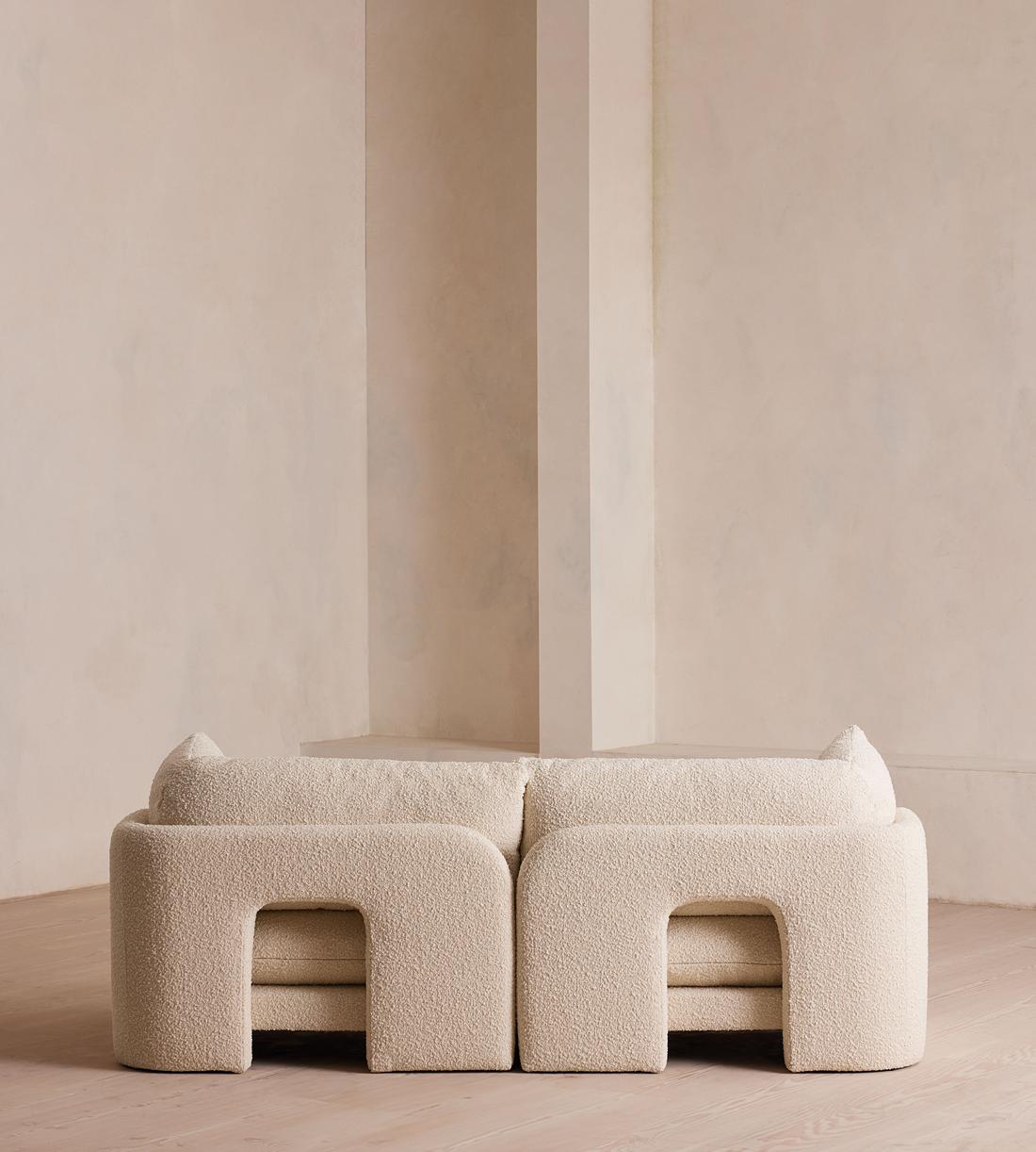 Odell Deeper Sit Sectional Sofa - Three Seater - Natural Boucle US - Images - Image 4