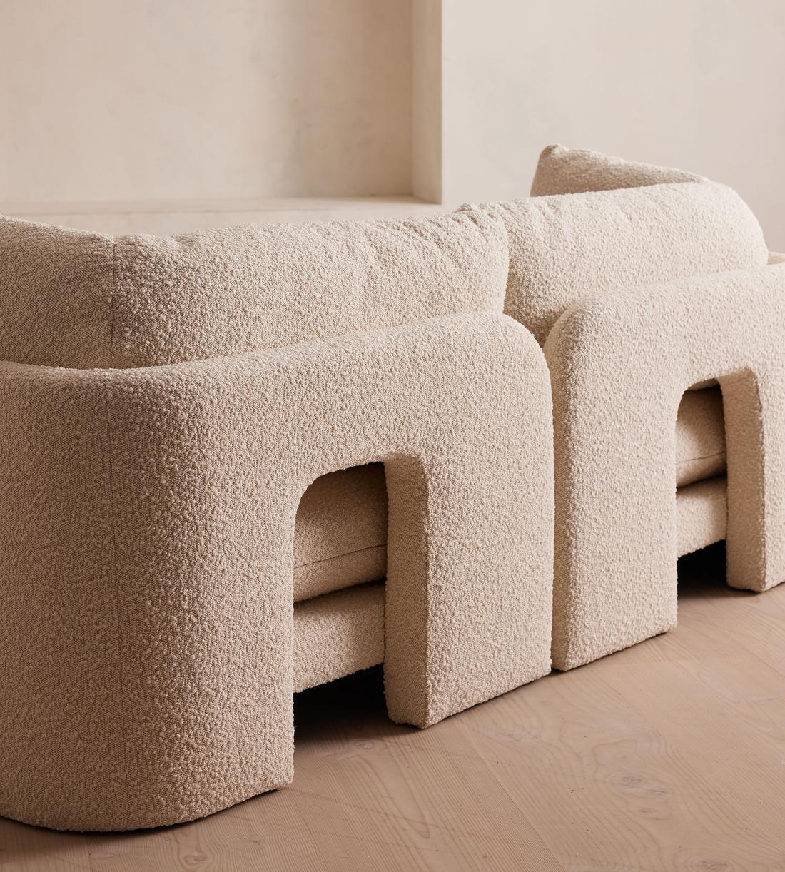 Odell Deeper Sit Sectional Sofa - Three Seater - Natural Boucle US - Images - Image 5