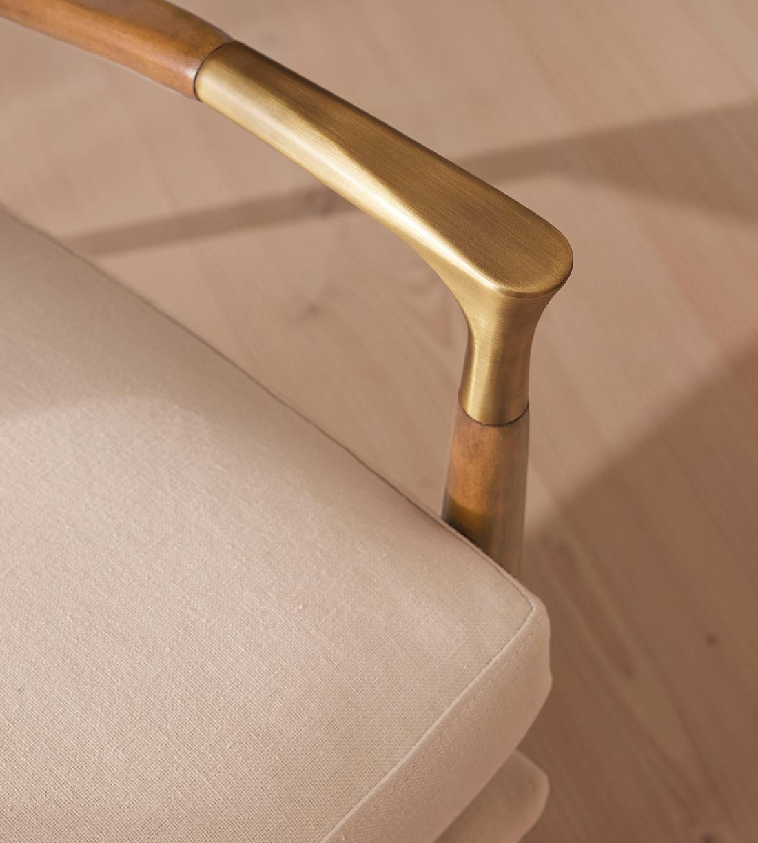 Theodore Oak Armchair - Linen - Bisque - Images - Image 5