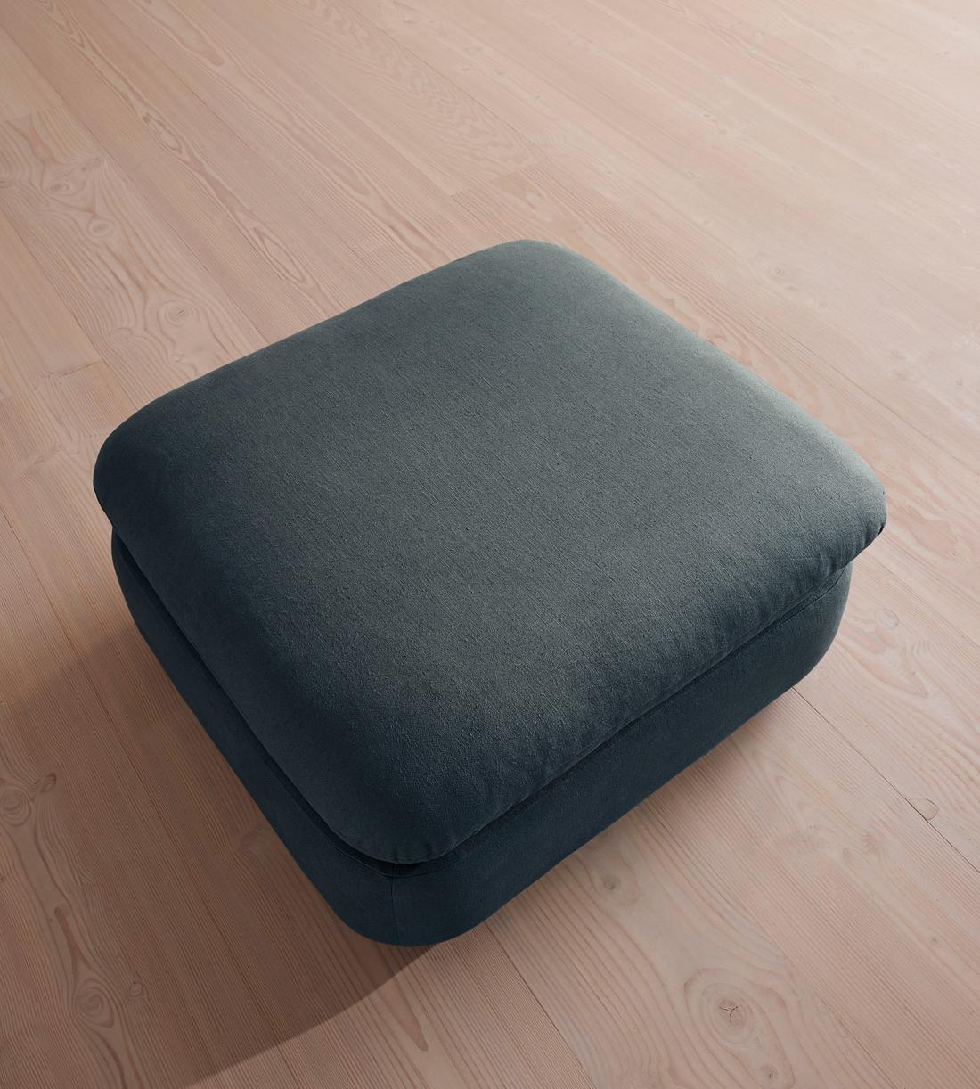 Rava Sectional Sofa - Left Arm Module - Linen - Prussian Blue - US - Image 3