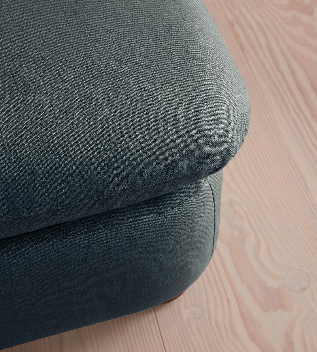 Rava Ottoman - Linen - Prussian Blue - US - Images - Image 4
