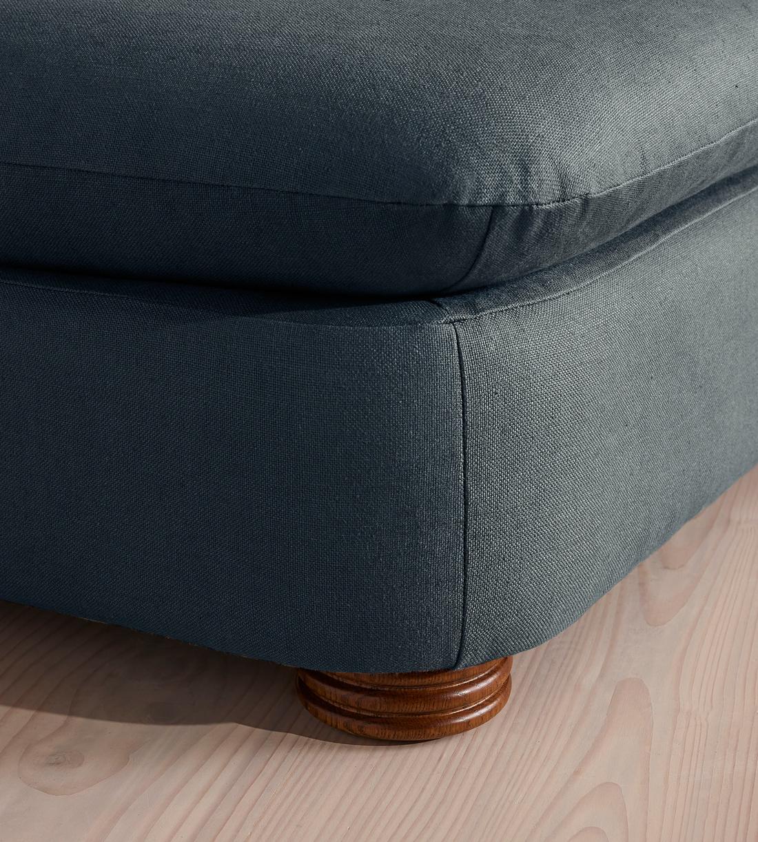 Rava Ottoman - Linen - Prussian Blue - US - Images - Image 5