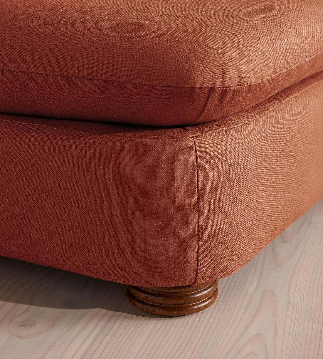 Rava Ottoman - Linen - Sienna - Images - Image 5