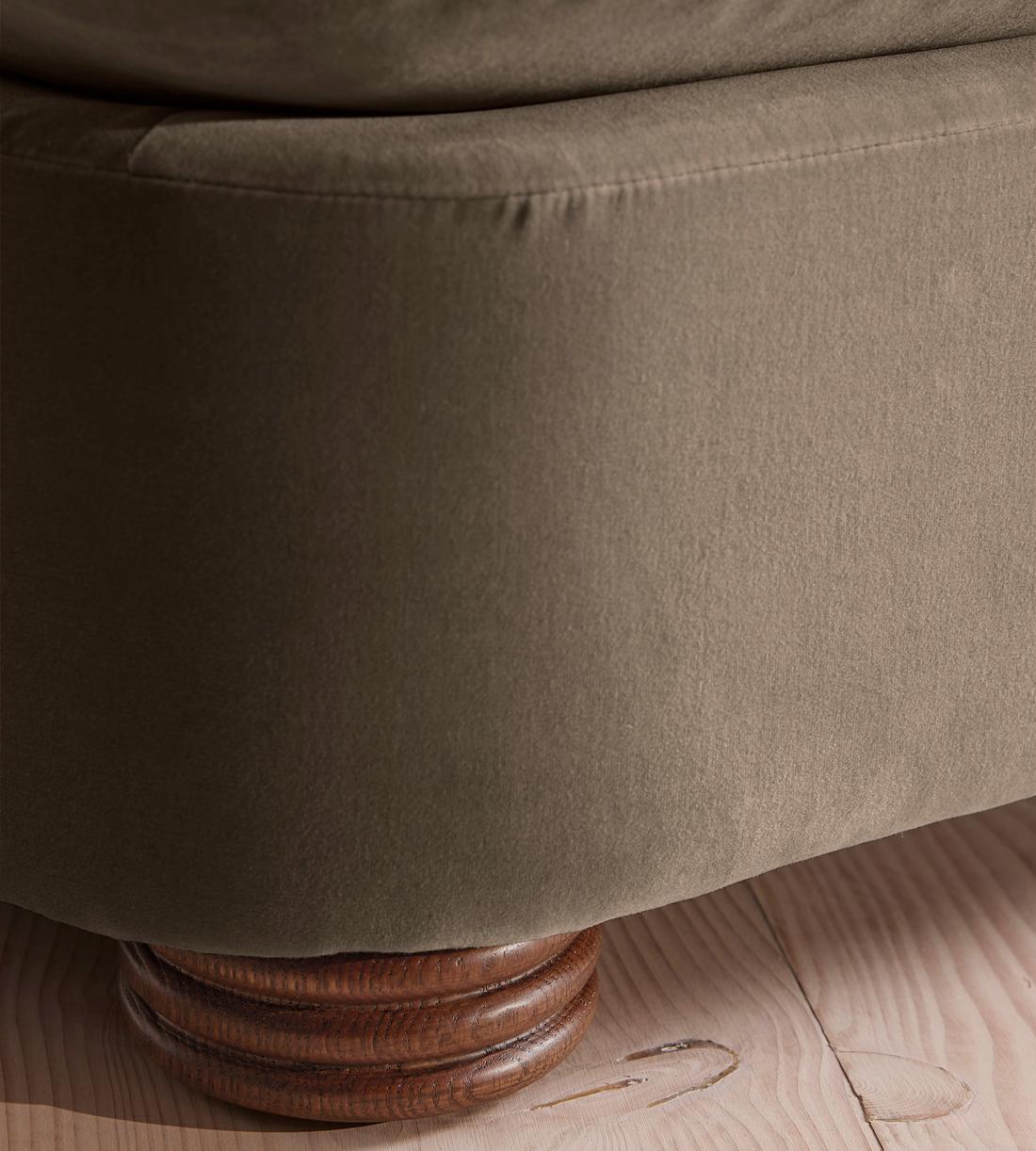 Rava Modular Sofa - Four Seater - Velvet - Taupe - Images - Image 7