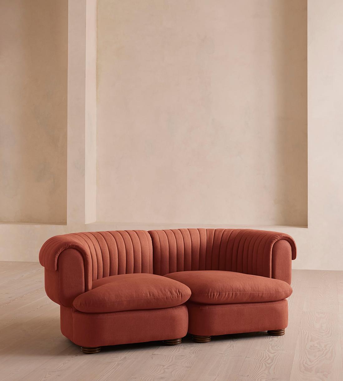 Rava Modular Sofa - Three Seater - Linen - Sienna - Listing - Image 1