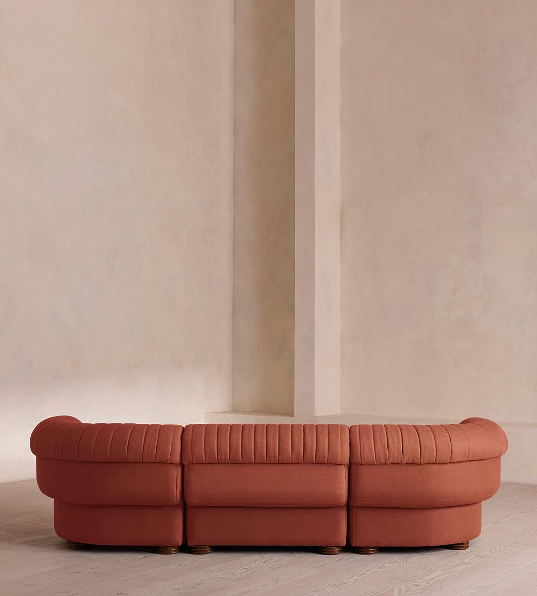 Rava Modular Sofa - Four Seater - Linen - Sienna - Images - Image 4