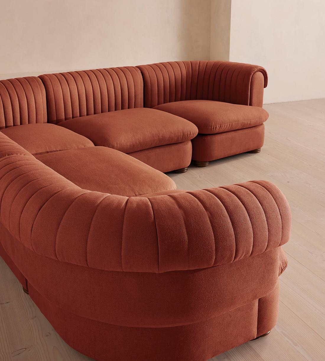 Rava Modular Sofa - Corner Sofa - Linen - Sienna - Images - Image 4