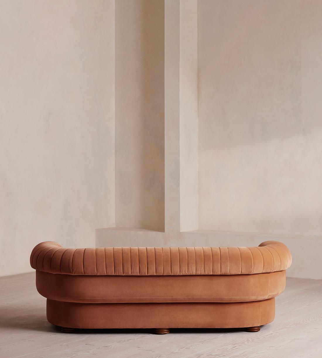 Rava Three Seater Sofa - Velvet - Antique Rose - US - Images - Image 4
