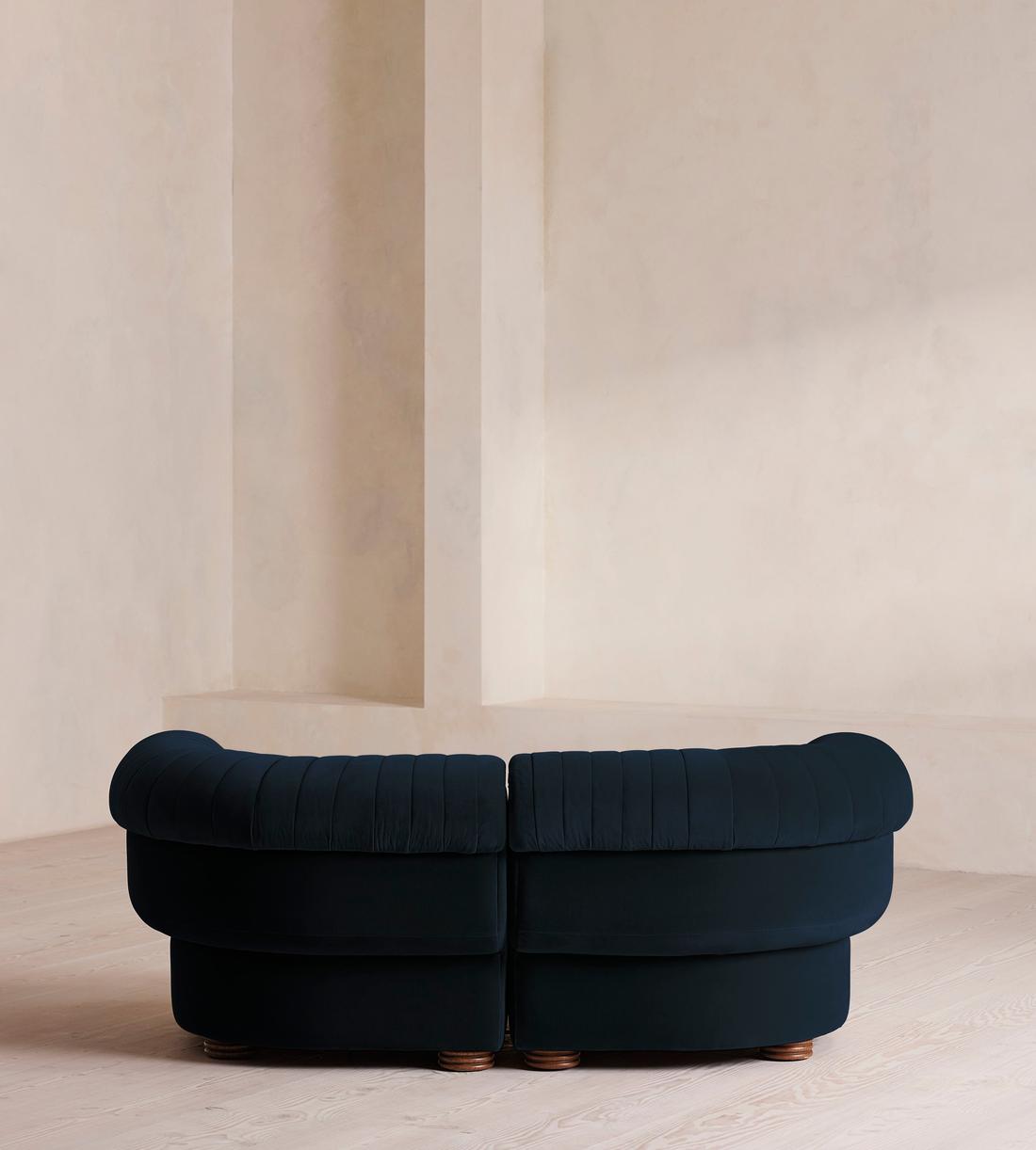 Rava Modular Sofa - Three Seater - Velvet - Royal Blue - Images - Image 4