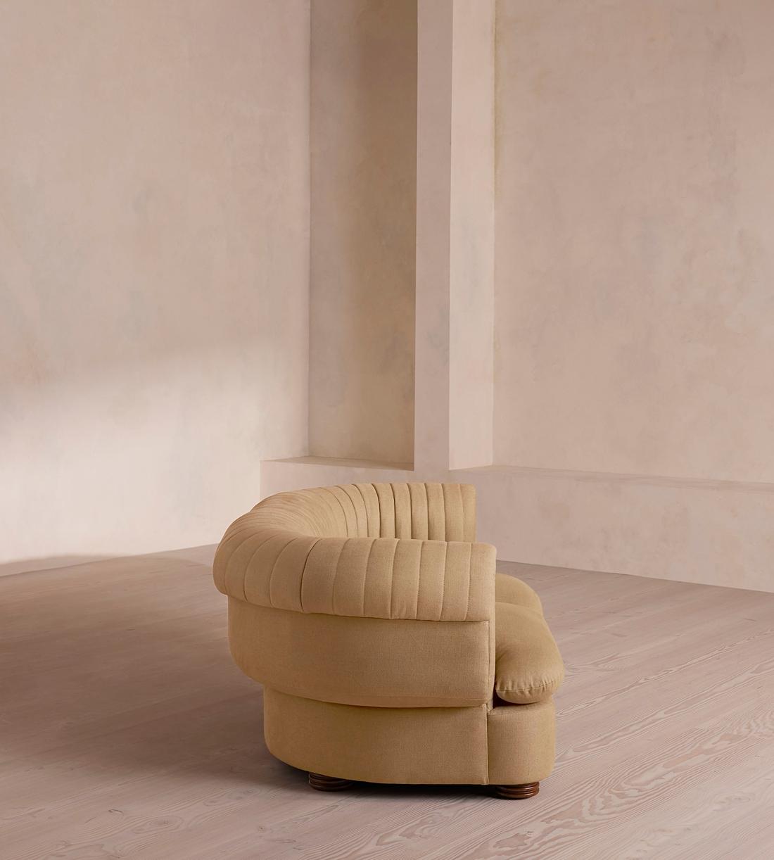 Rava Three Seater Sofa - Linen - Wheat - US - Images - Image 3