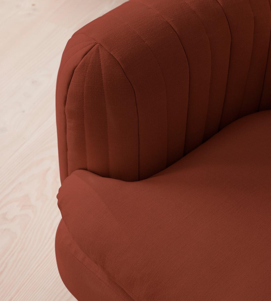 Vivienne Deeper Sit Sectional Sofa - Armless Module - Linen - Sienna - US - Image 5