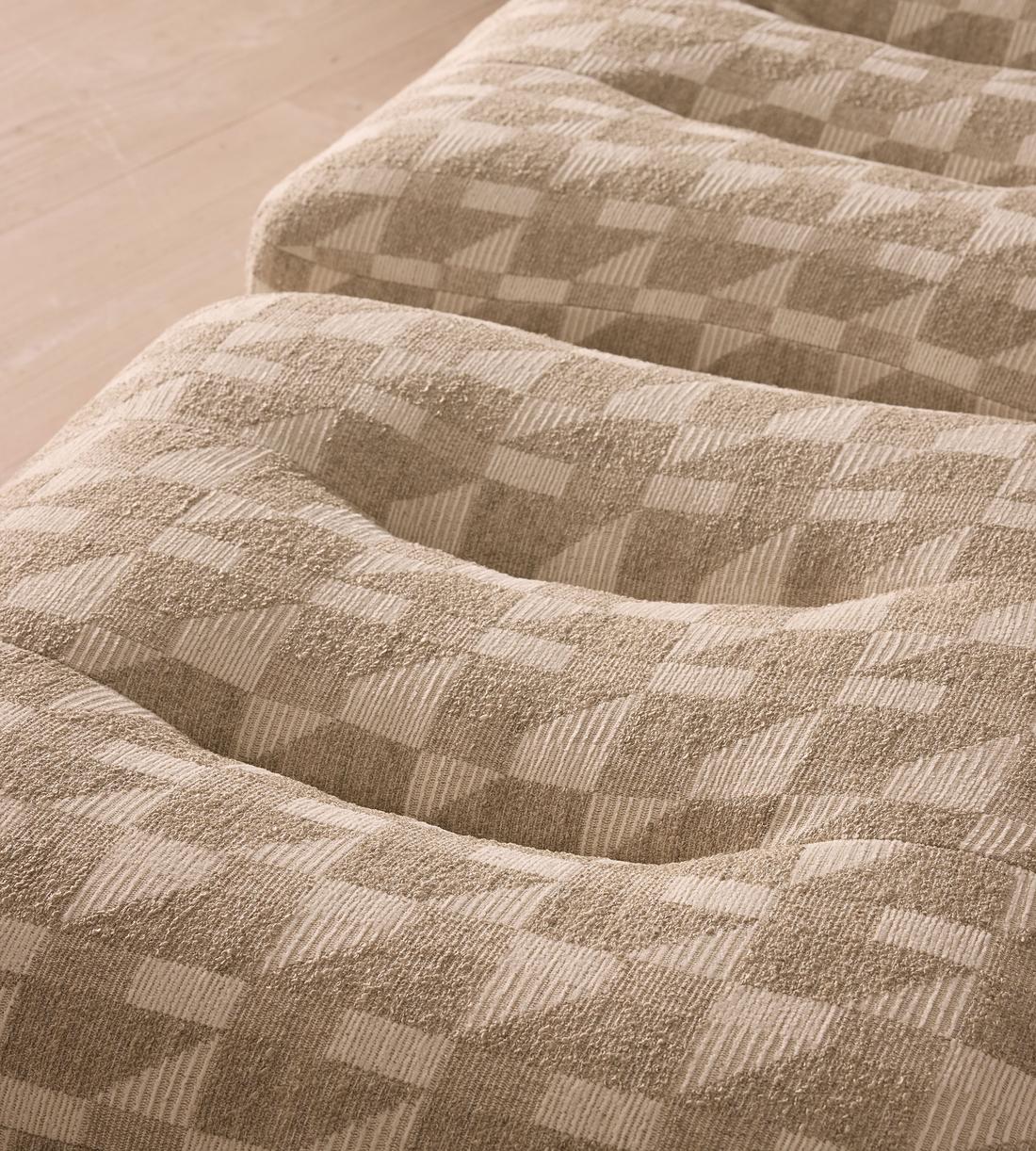 Celia Outdoor Sunlounger - Geometric - Natural - Images - Image 6