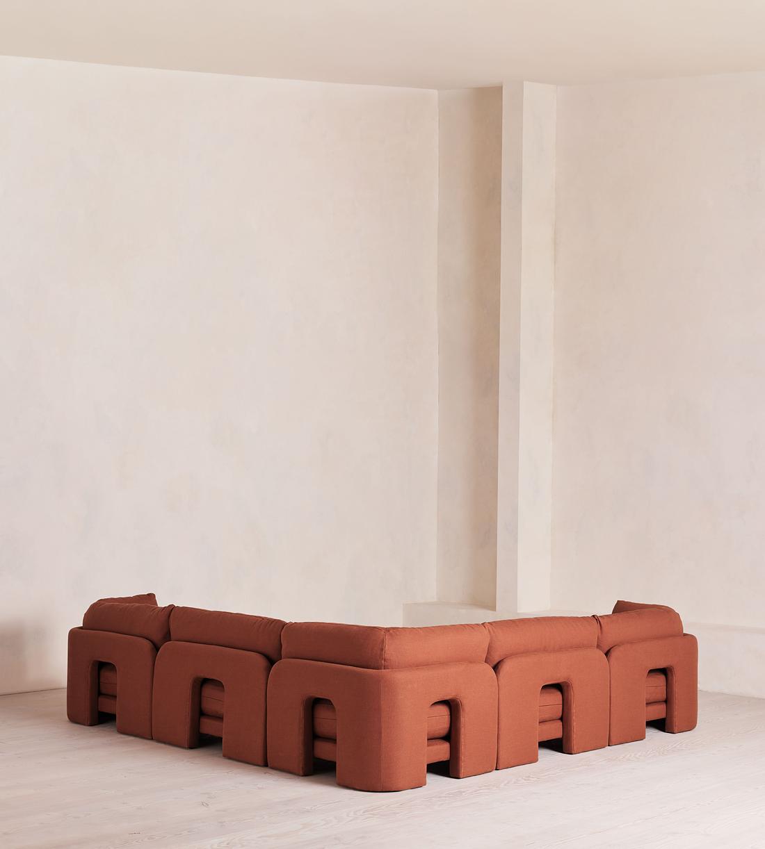 Odell Deeper Sit Sectional Sofa - Corner Sofa - Linen - Sienna - US - Images - Image 3