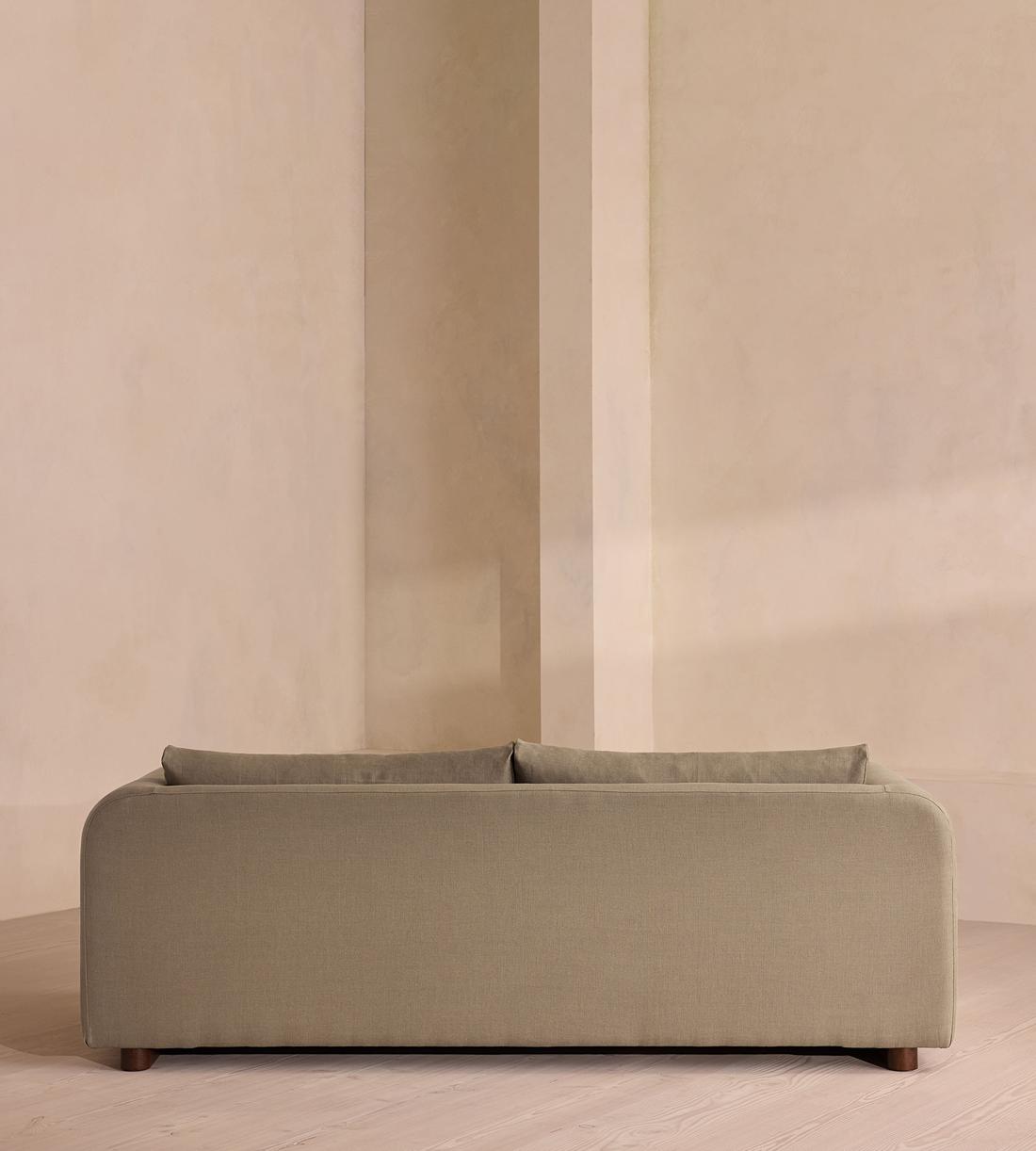 Farrell Three Seater Sofa - Linen - Mushroom - UK - Images - Image 4
