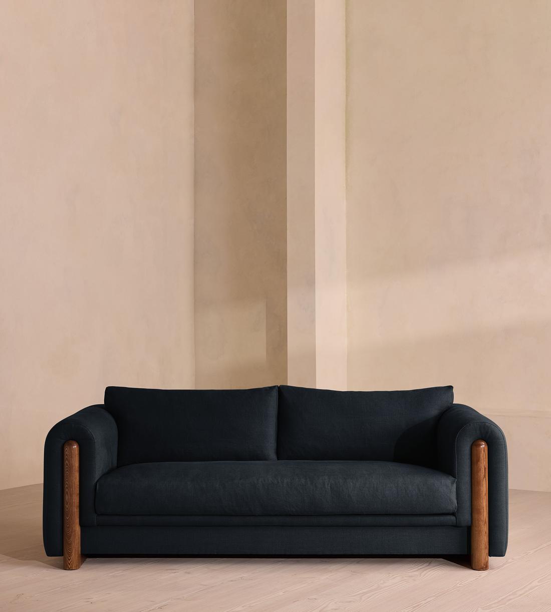 Farrell Three Seater Sofa - Linen - Indigo - Listing - Image 2