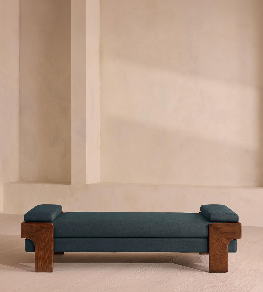 Marcia Daybed - Linen - Prussian Blue - US - Listing - Image 2