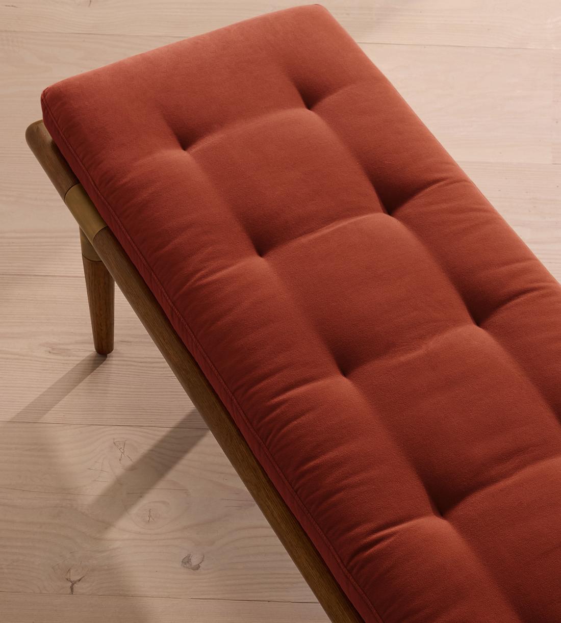 Theodore Bench - Rust Velvet - Images - Image 5