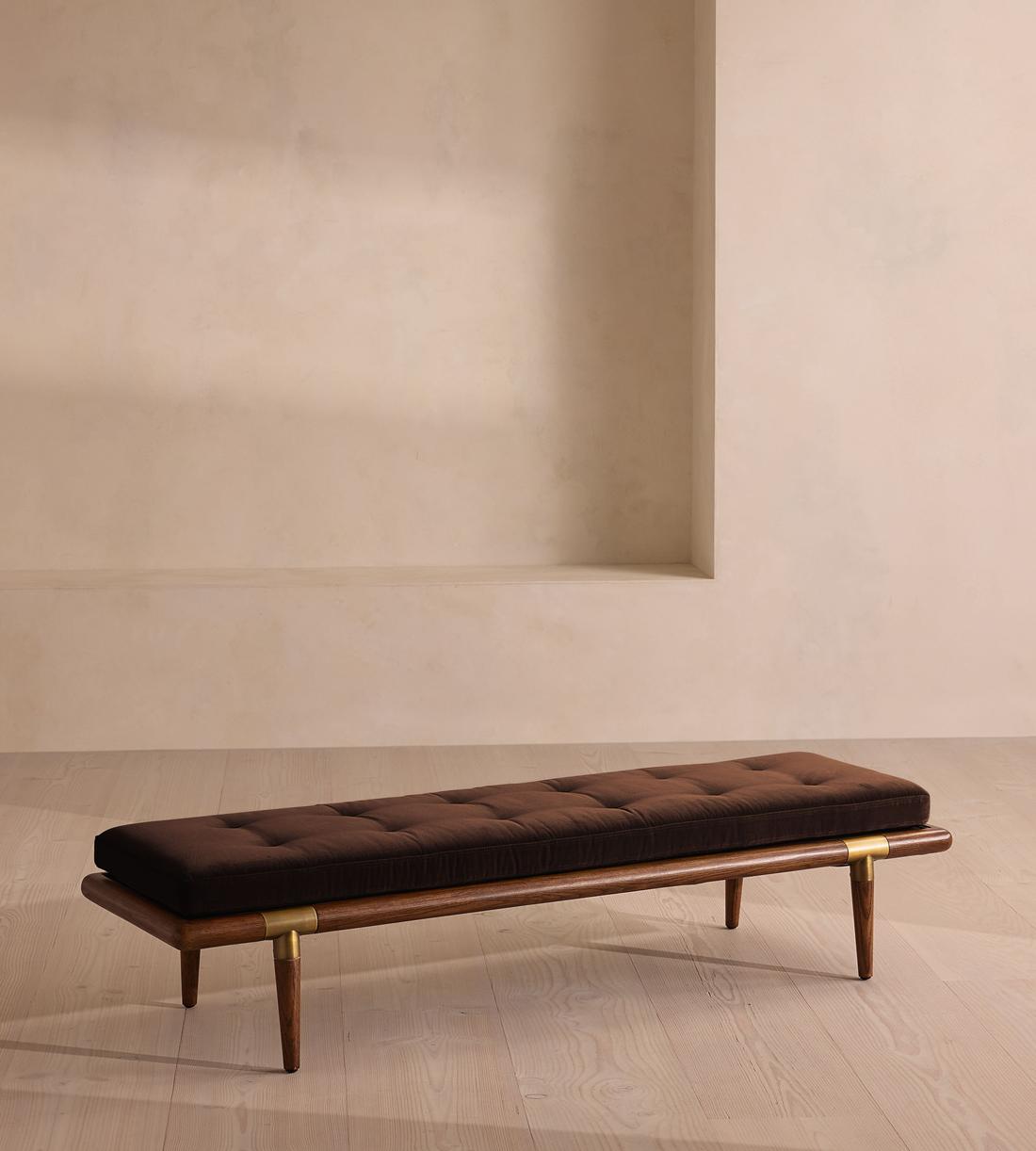 Theodore Bench - Chocolate Velvet - Listing - Image 2